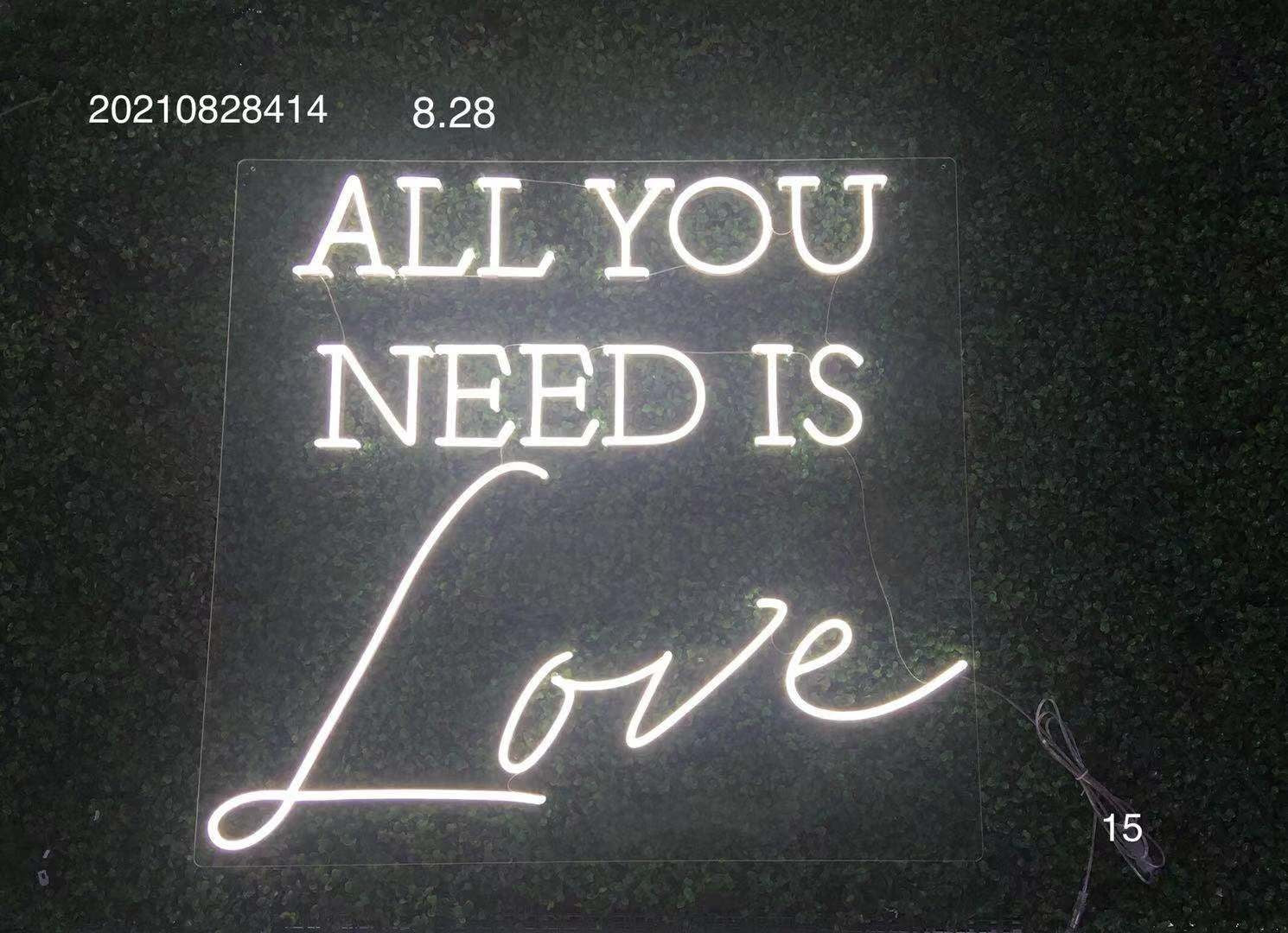 All You Need Is Love Neon Sign