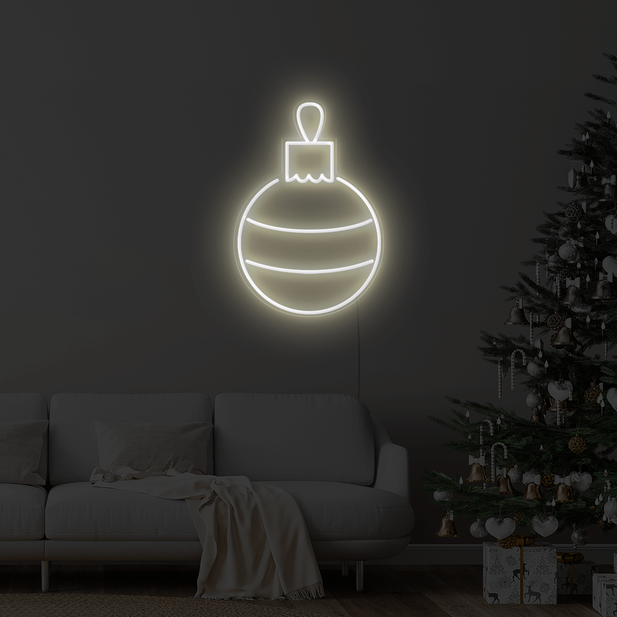 Christmas Bauble LED Neon Sign