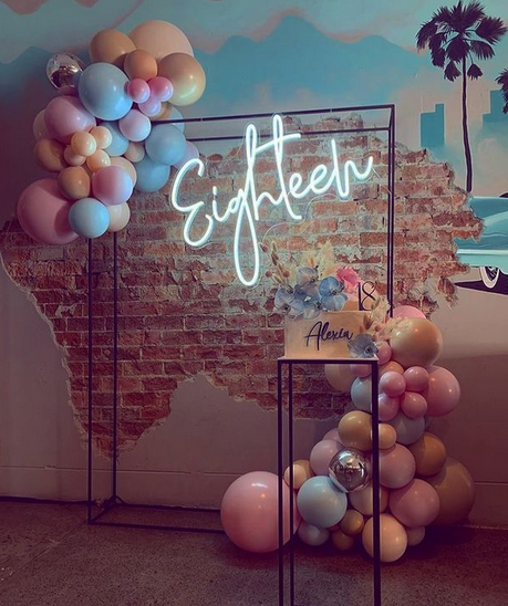 Eighteen Neon Sign