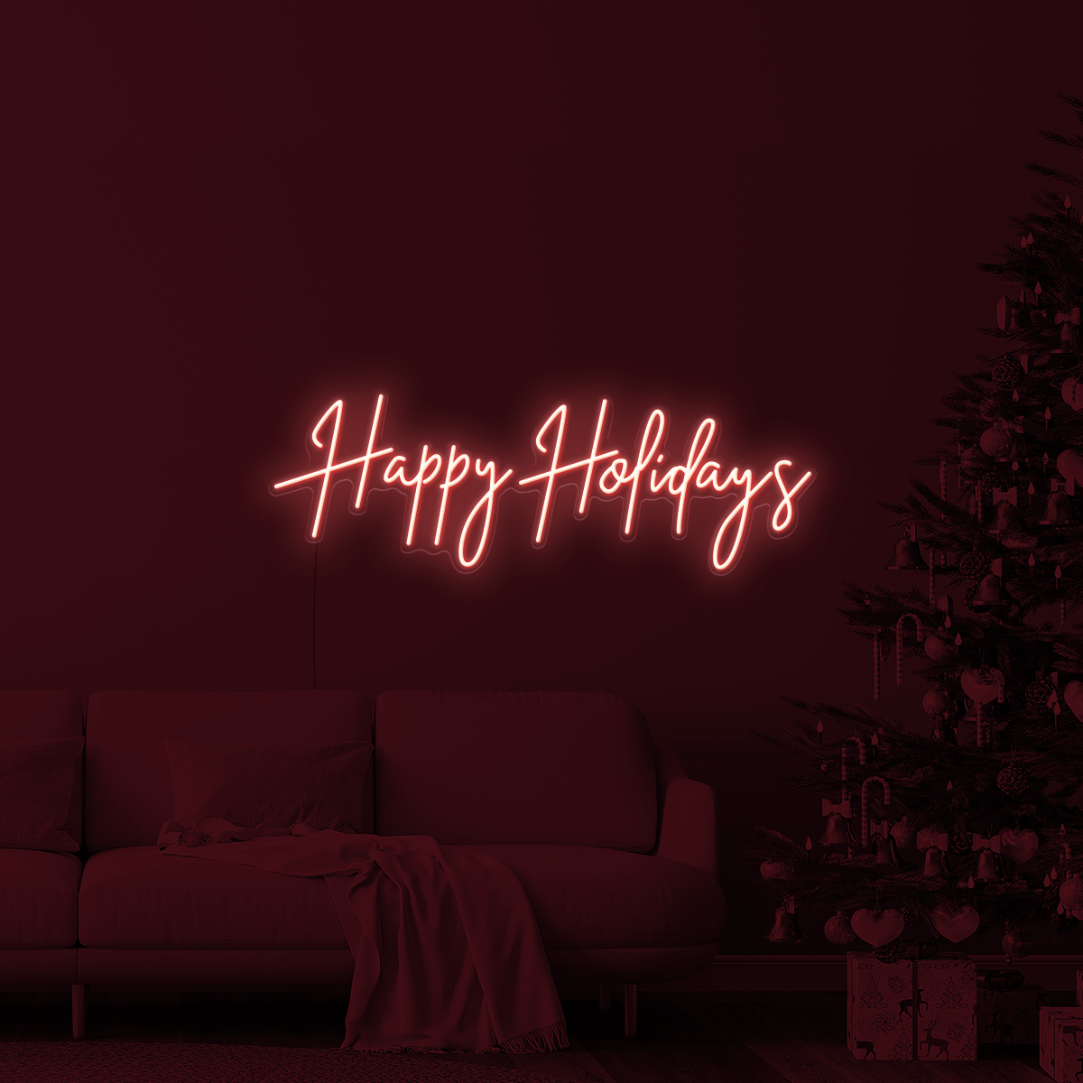 Happy Holidays LED Neon Sign