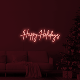 Happy Holidays LED Neon Sign