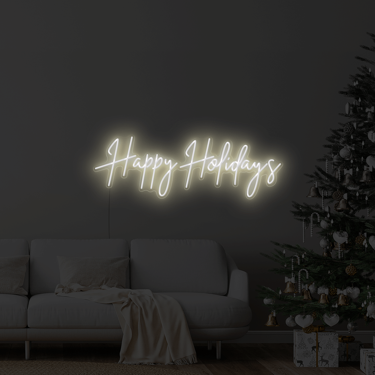 Happy Holidays LED Neon Sign
