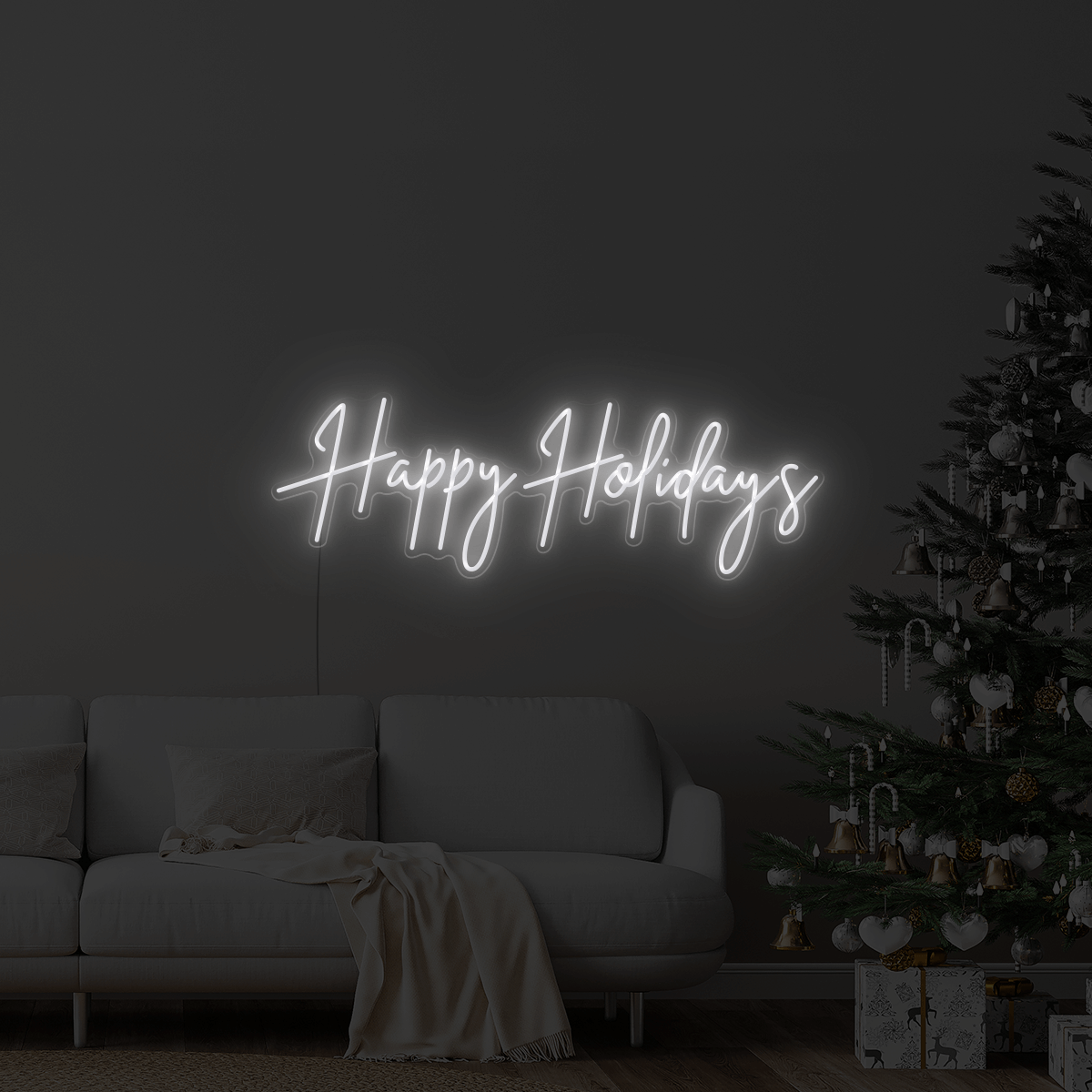 Happy Holidays LED Neon Sign