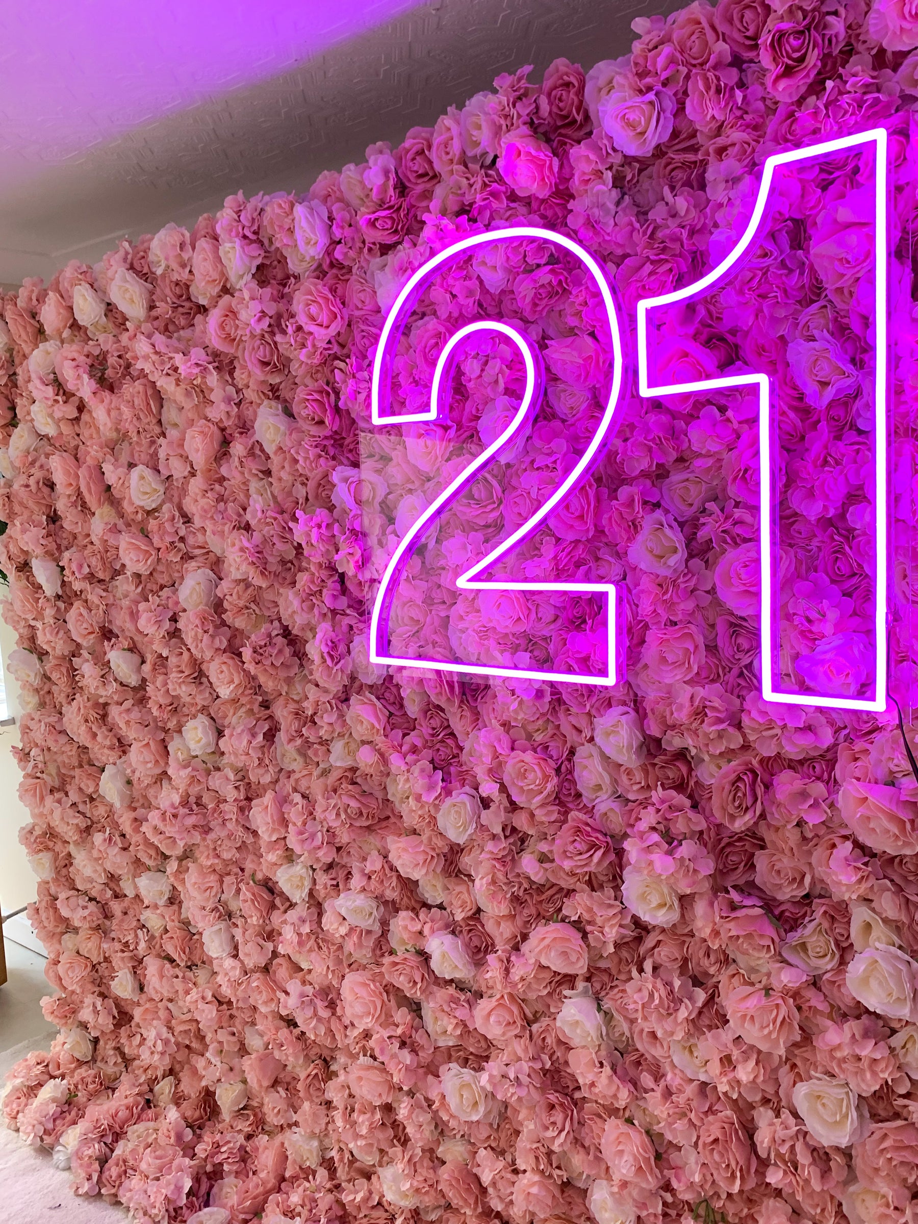 21 Neon Sign