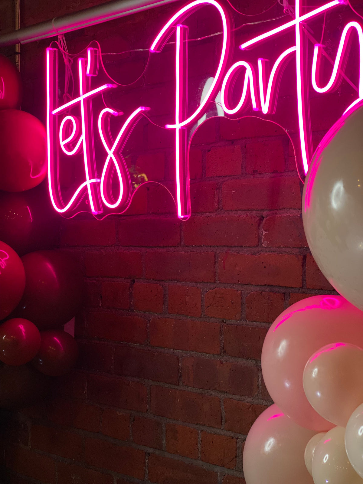 Let's Party Neon Sign