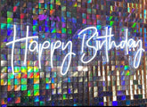 Happy Birthday Neon Sign