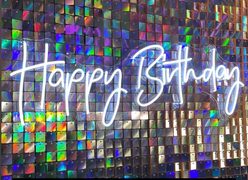 Happy Birthday Neon Sign