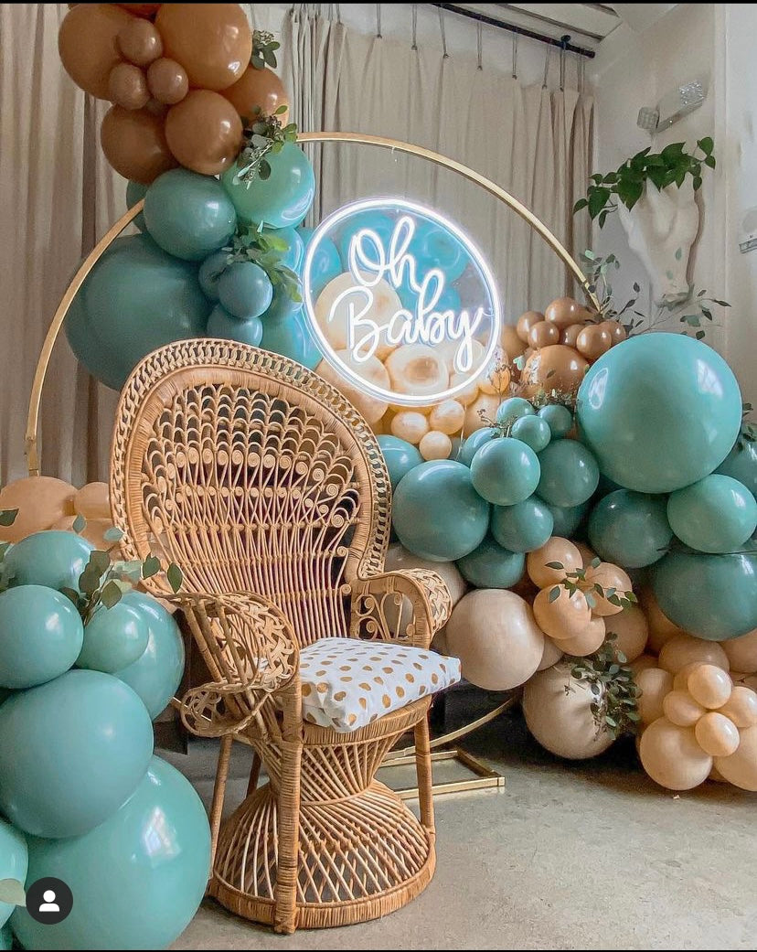 Oh Baby Circular Neon Sign