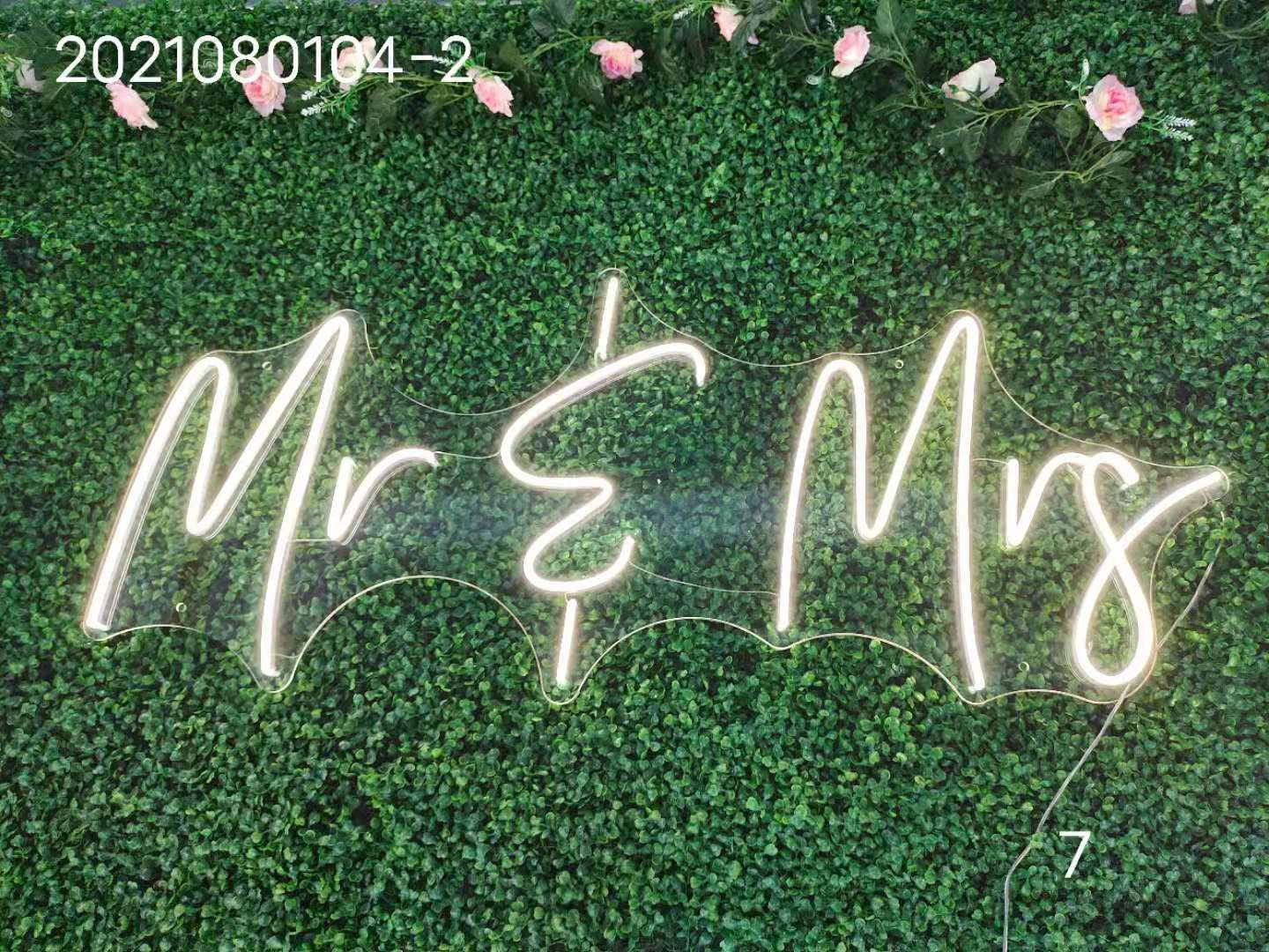 Mr & Mrs Neon Sign