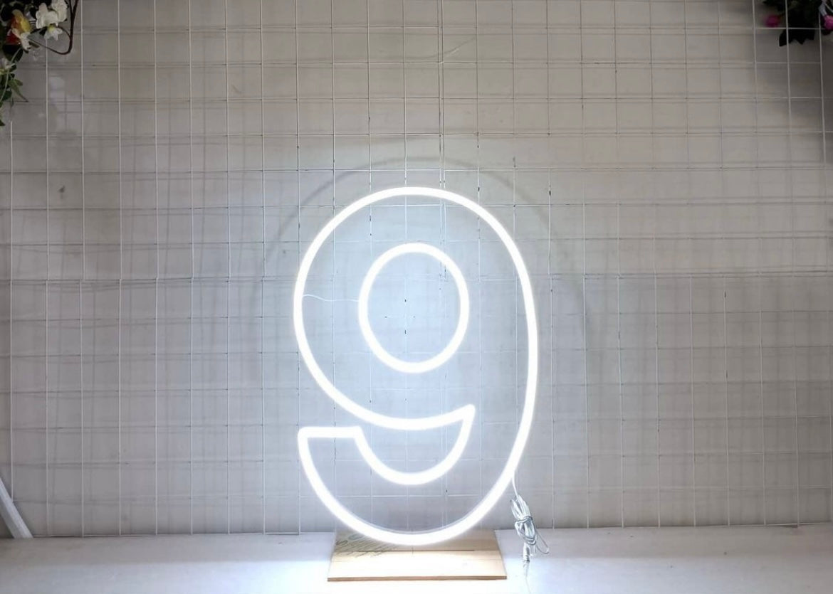 Numbers 0 - 9 Outlined