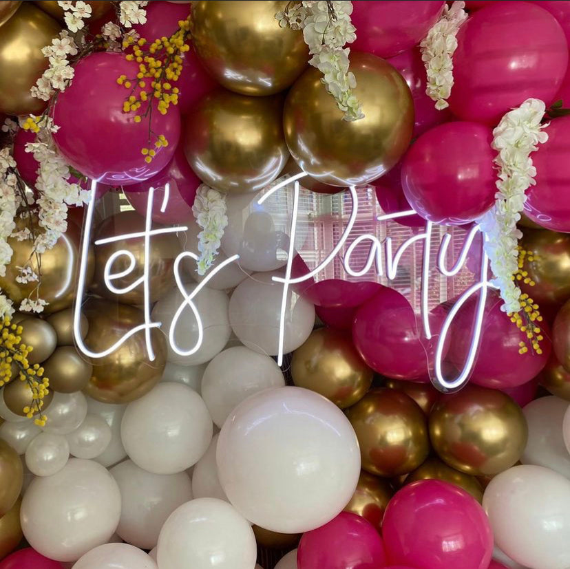 Let's Party Neon Sign