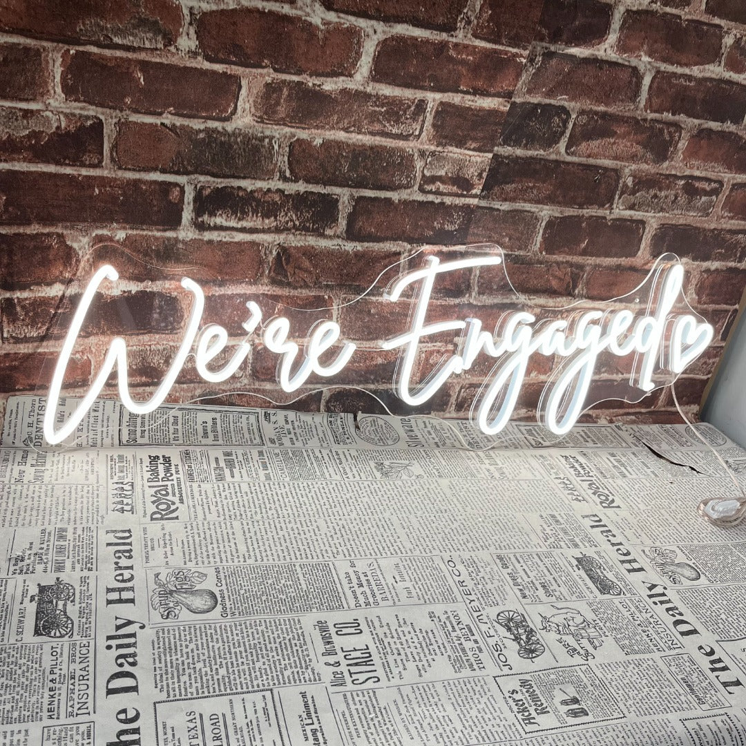 We're Engaged Neon Sign