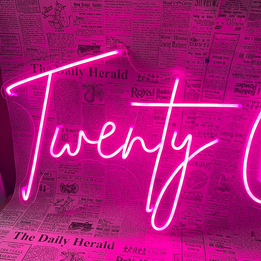 Twenty One! Neon Sign
