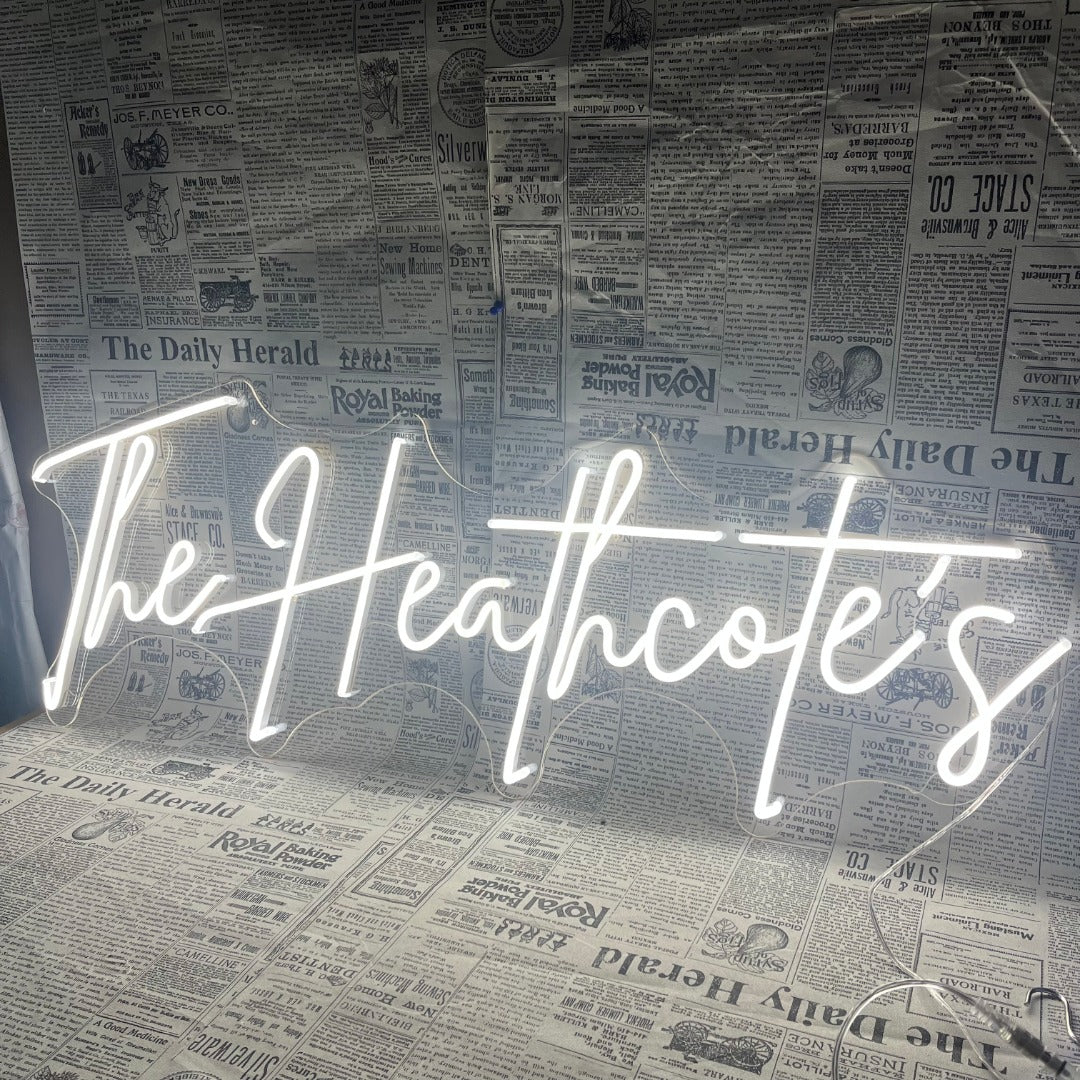 Custom Neon - Wedding Married Name