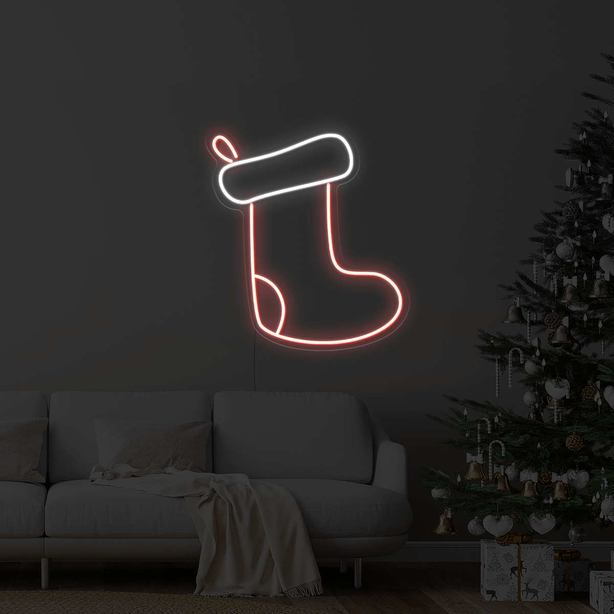 Christmas Stocking LED Neon Sign
