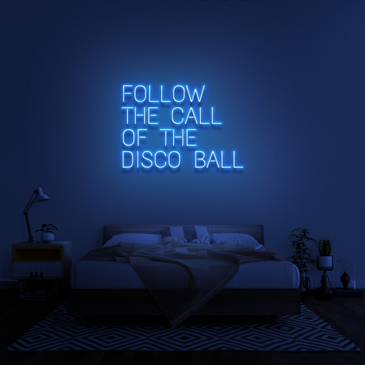'Follow The Call Of The Disco Ball' Neon Sign