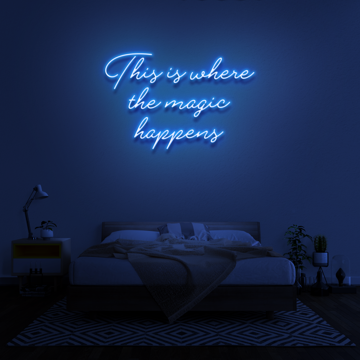 'This Is Where The Magic Happens' Neon Sign