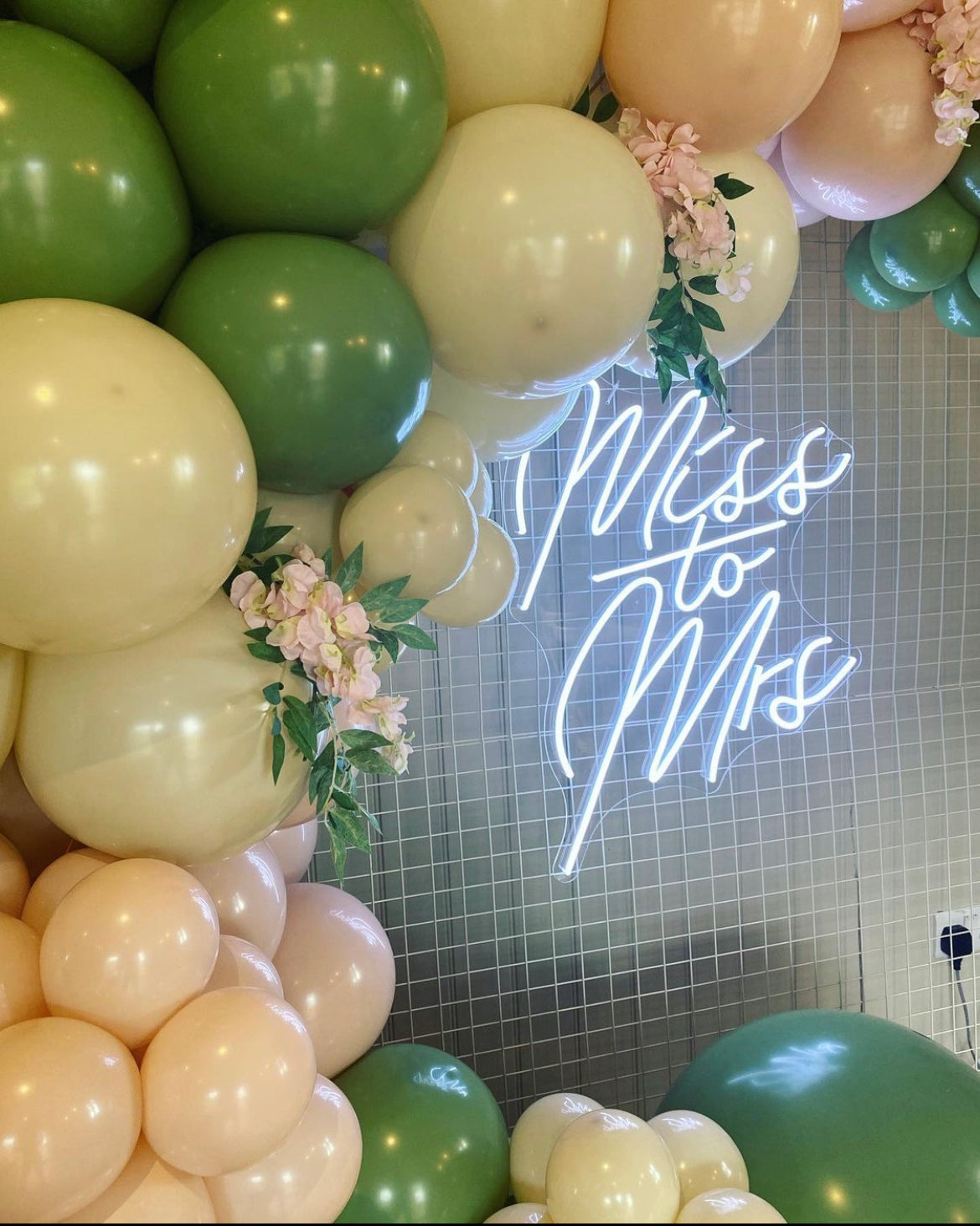 Miss to Mrs Neon Sign
