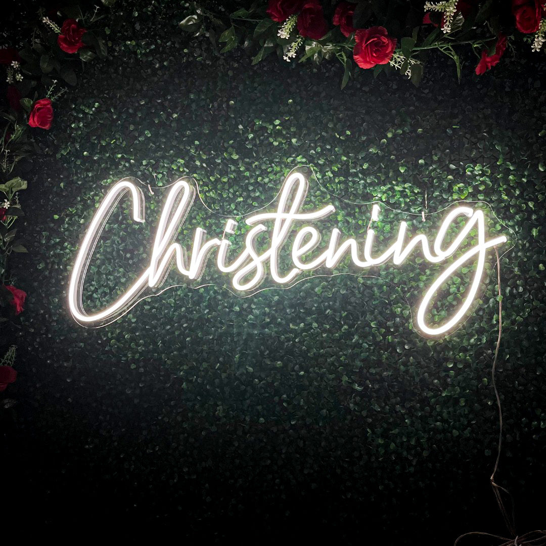 Christening Neon Sign