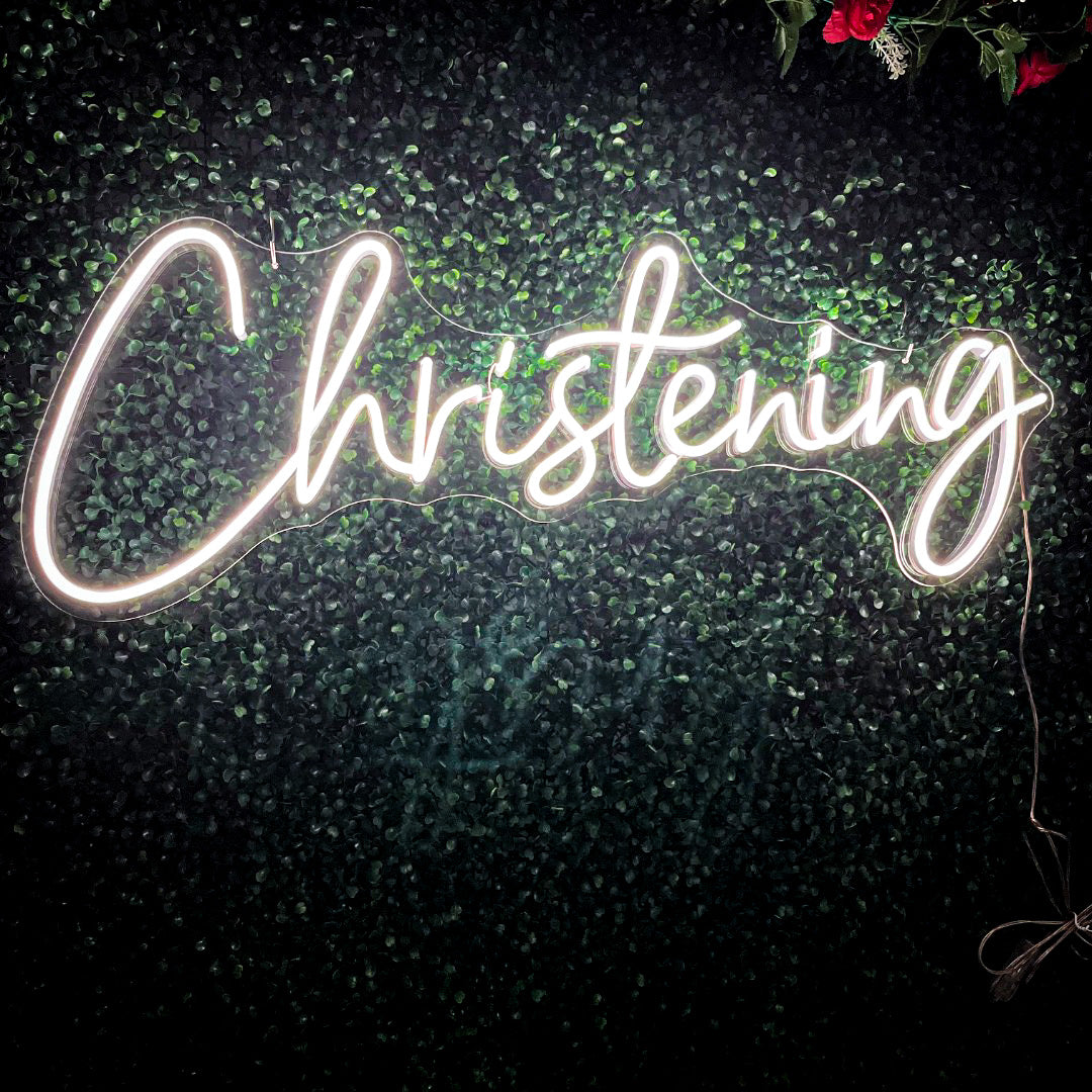 Christening Neon Sign
