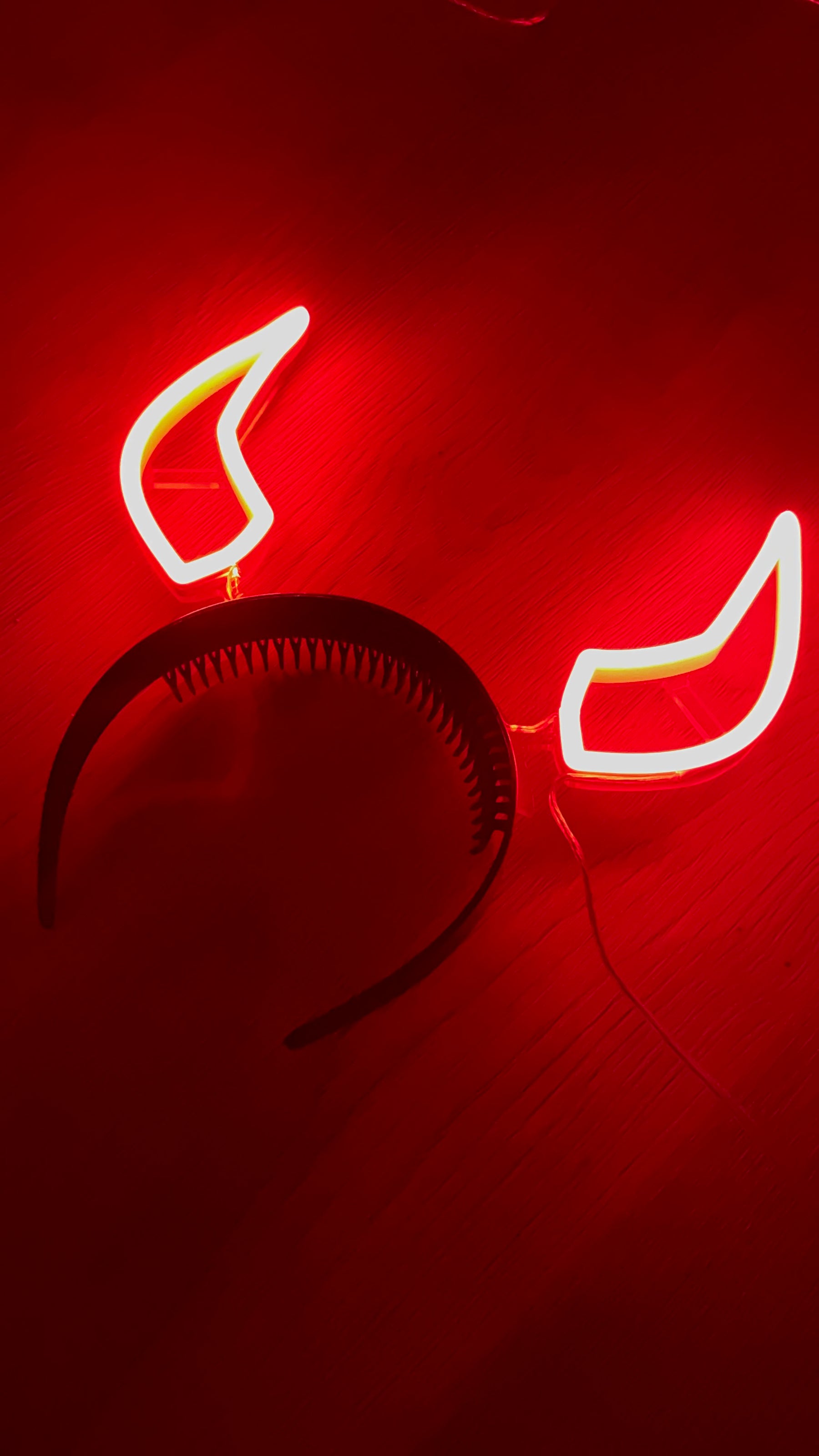 Devil Horns Neon Headband