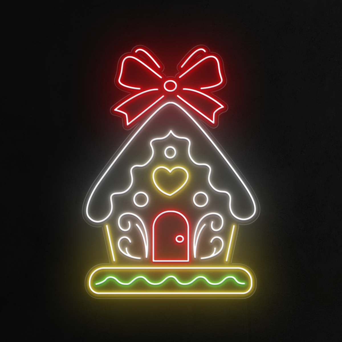 Gingerbread House Neon Sign