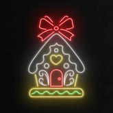 Gingerbread House Neon Sign