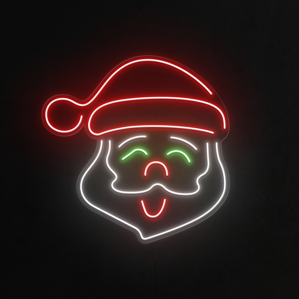 Santa Neon Sign