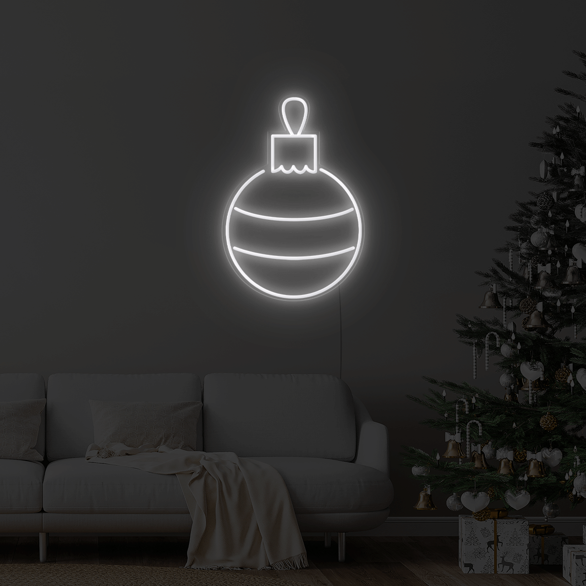 Christmas Bauble LED Neon Sign