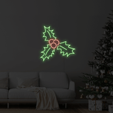 Christmas Holly LED Neon Sign