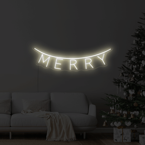 Merry Banner LED Neon Sign