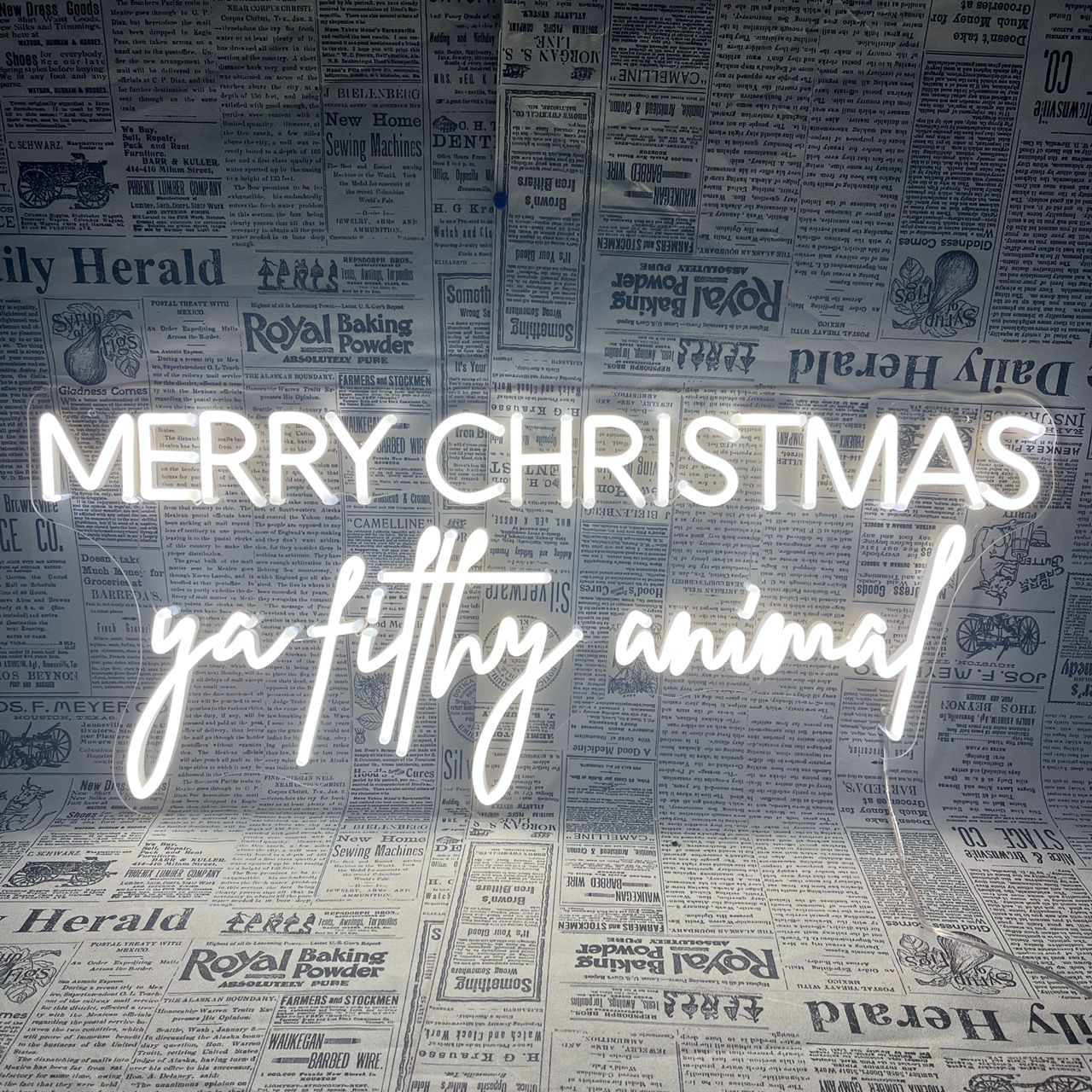 Merry Christmas - Ya Filthy Animal
