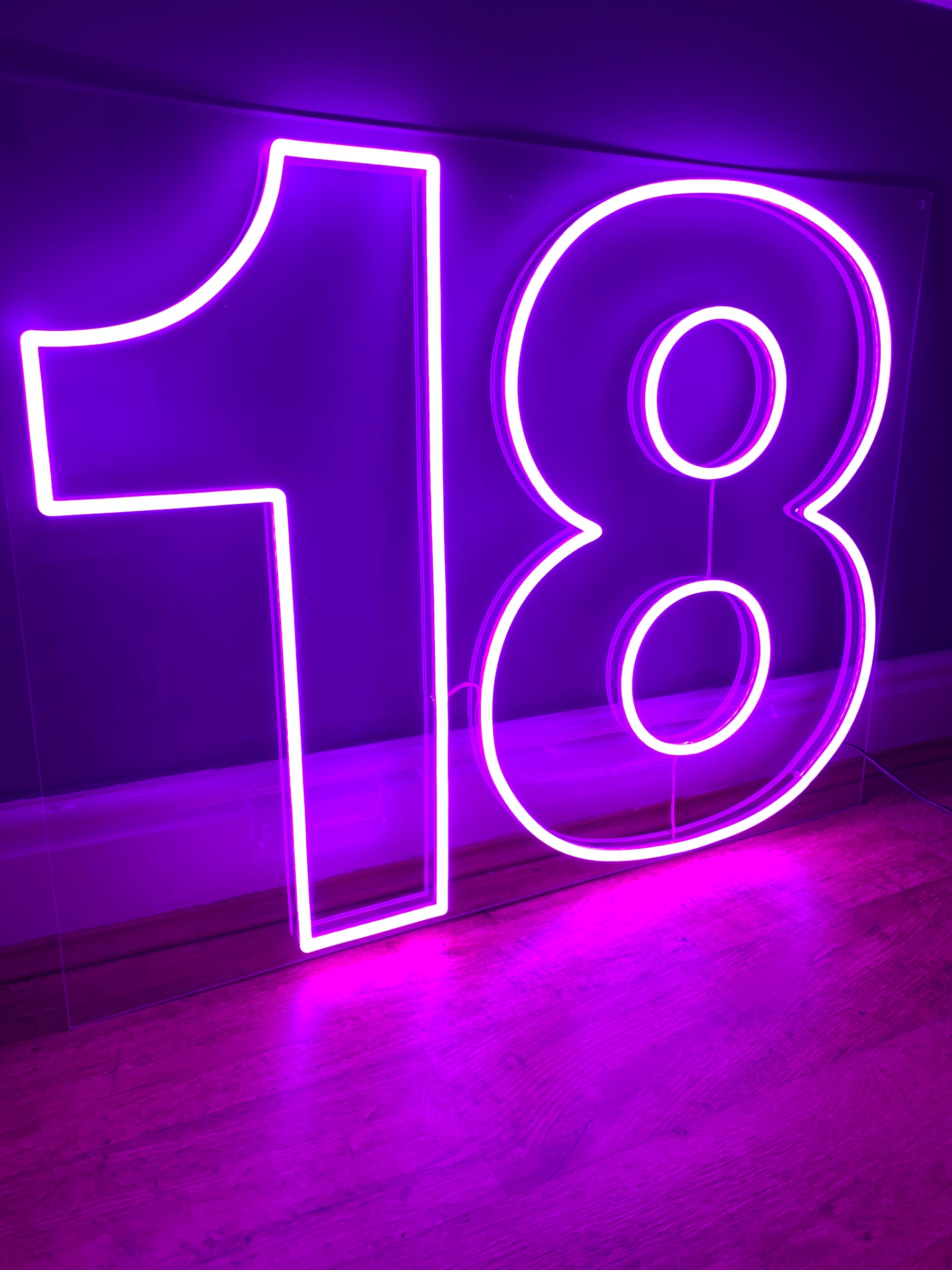 18 Neon Sign