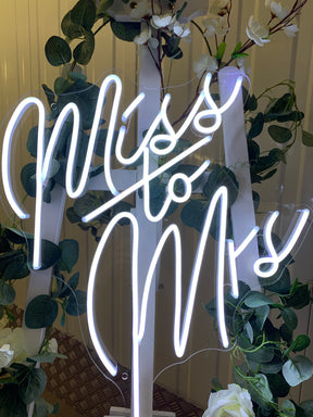 Miss to Mrs Neon Sign
