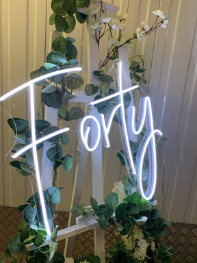 Forty Neon Sign