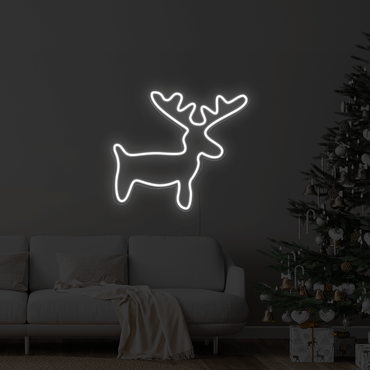 Christmas Reindeer LED Neon Sign