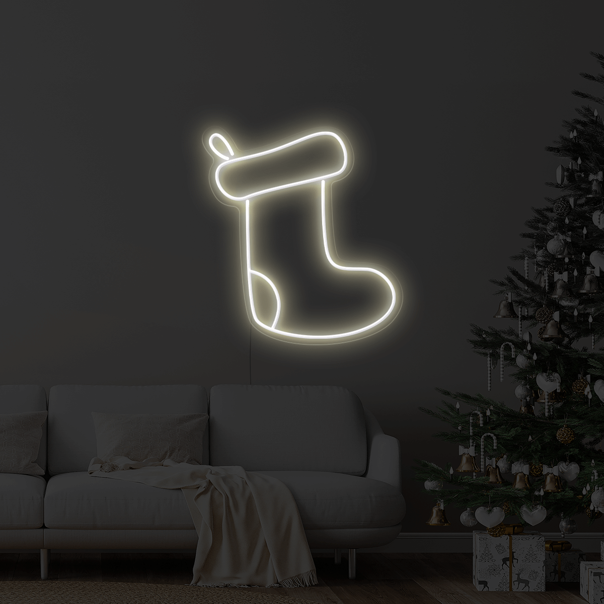 Christmas Stocking LED Neon Sign