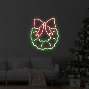 Christmas Wreath LED Neon Sign
