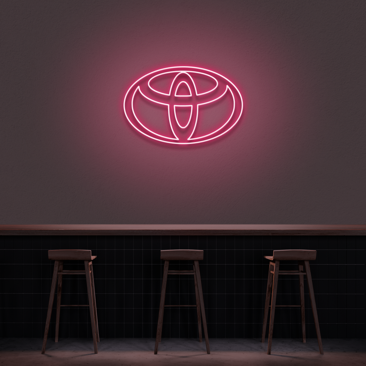 Toyota Logo Neon Sign