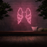 Large Angel Wings Neon Sign