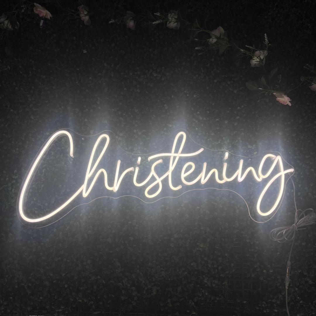 Christening Neon Sign