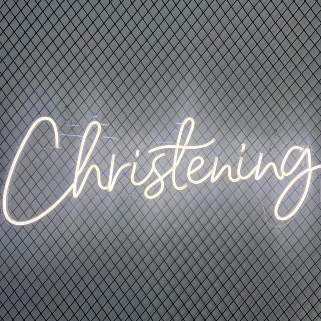 Christening Neon Sign