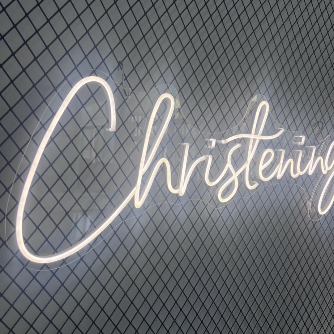 Christening Neon Sign
