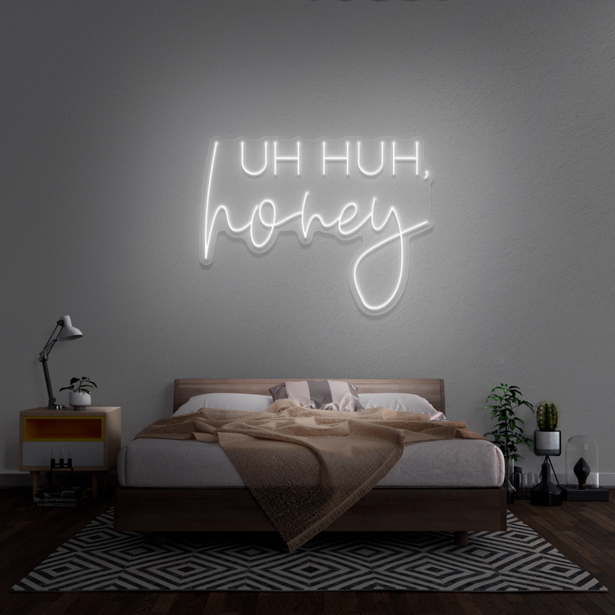 'Uh Huh, Honey' Neon Sign